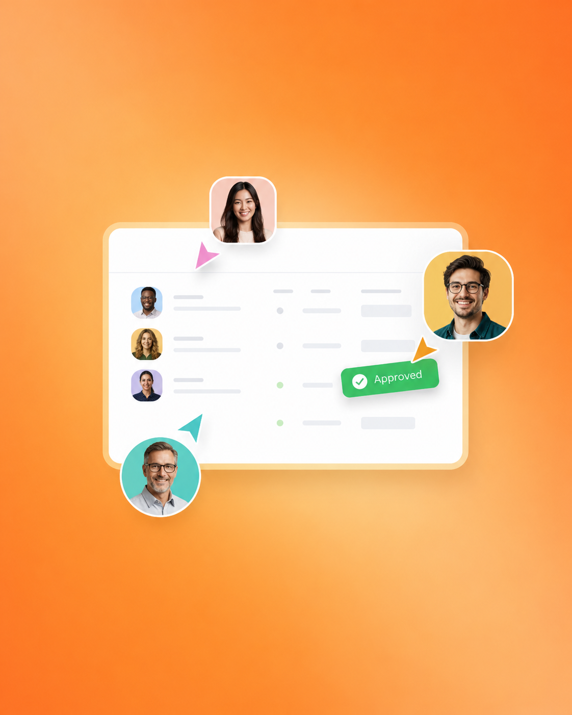 Team approval workflow preview