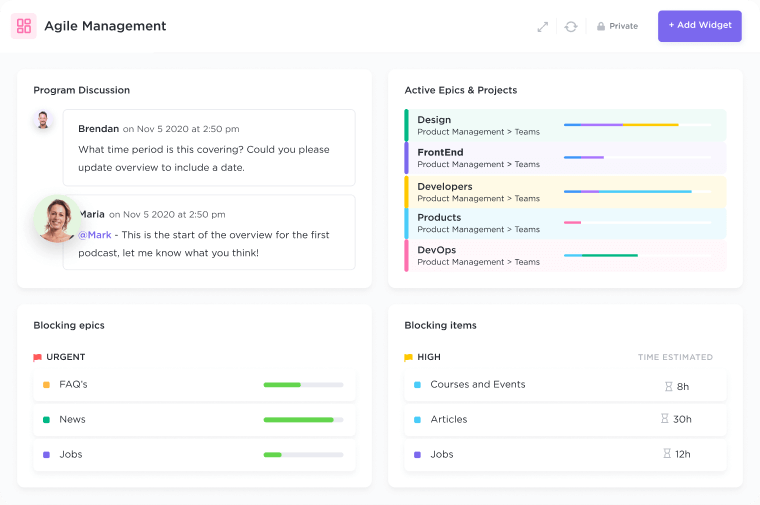 Agile Management Template